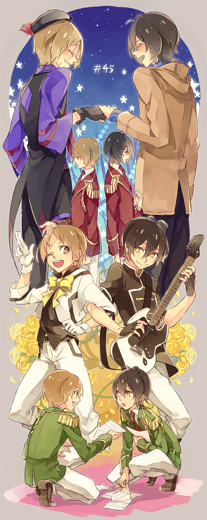 hayami hiro and mihama kouji (pretty series and 2 more) drawn by shiki_(shikki46)