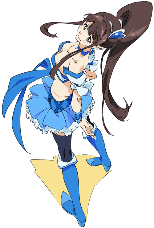 cure berry and kondou mai (precure and 3 more) drawn by umanosuke