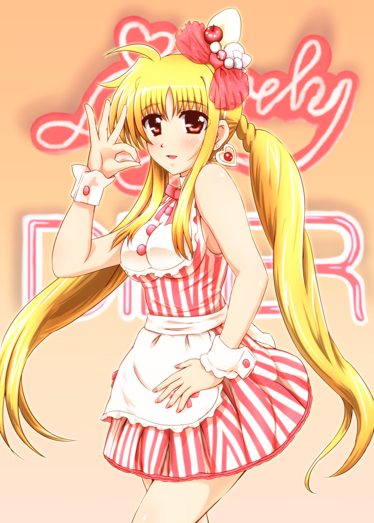 fate testarossa and mizuki nana (lyrical nanoha and 2 more) drawn by diesel-turbo