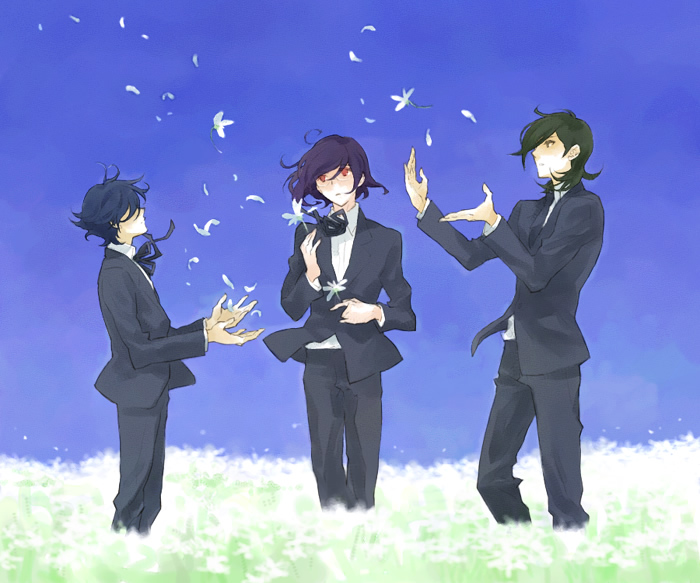 tieria erde, setsuna f. seiei, and allelujah haptism (gundam and 1 more)