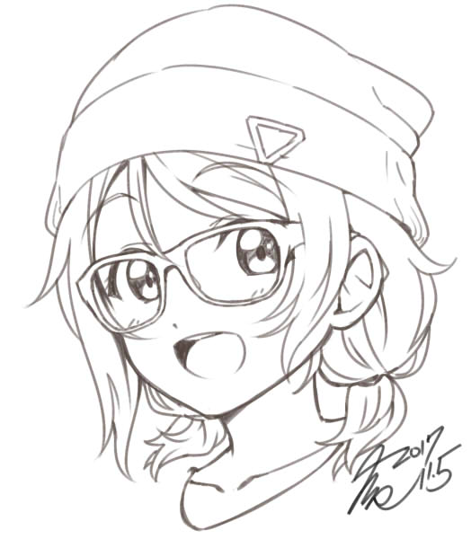 watanabe you (love live! and 1 more) drawn by takeya_yuuki