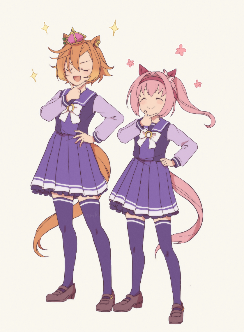 haru urara and t.m. opera o (umamusume) drawn by nnmkmwakaranai