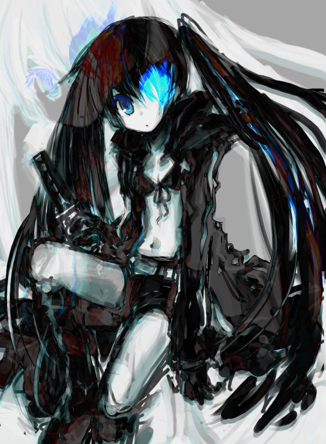 black rock shooter (black rock shooter) drawn by aizawa_yoshihiko