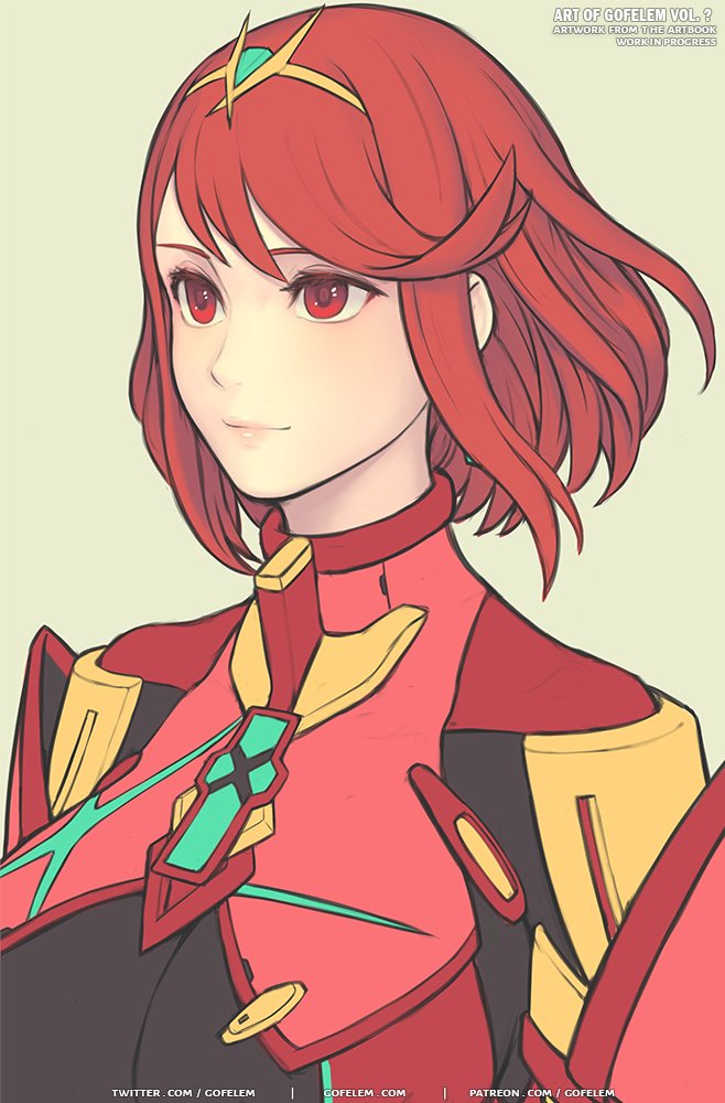 pyra (xenoblade chronicles and 1 more) drawn by gofelem