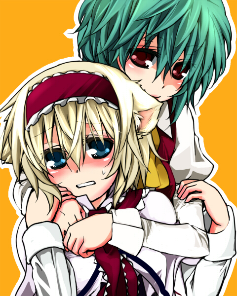 alice margatroid and kazami yuuka (touhou) drawn by toraneko