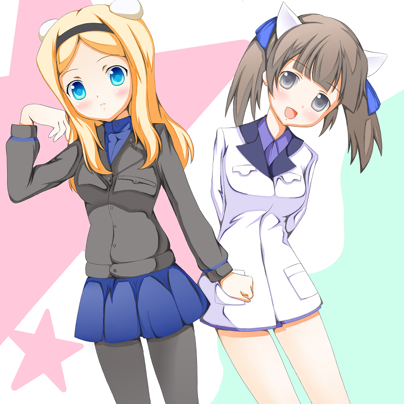 aleksandra i. pokryshkin and georgette lemare (world witches series and 1 more) drawn by yagurumasou