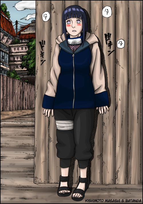 hyuuga hinata (naruto and 1 more) drawn by batanga and kishimoto_masashi