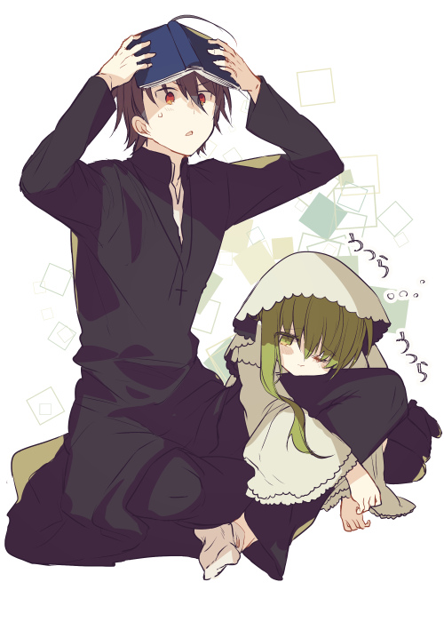 cecilia and lawrence (shiro seijo to kuro bokushi) drawn by kazutake_hazano
