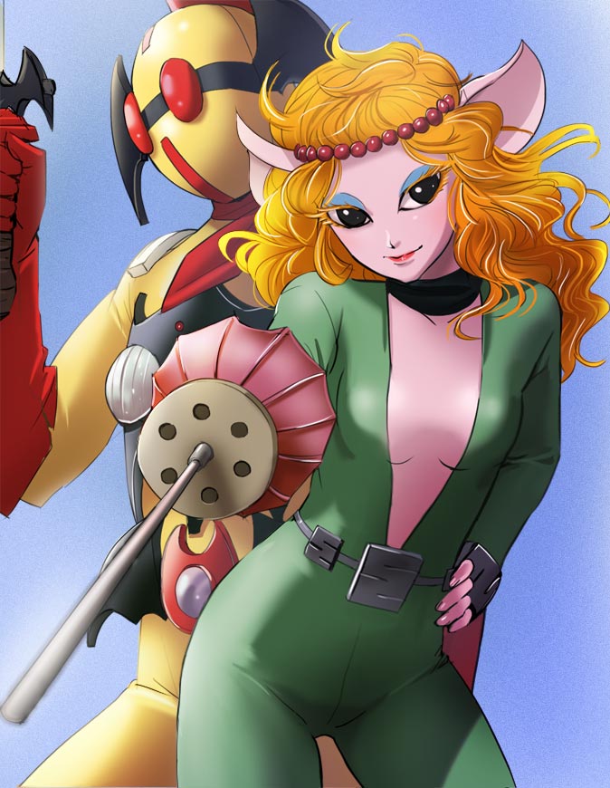 ibiru and darunia (akumaizer 3) drawn by haruyama_kazunori