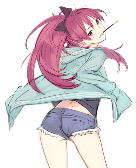sakura kyoko (mahou shoujo madoka magica) drawn by nishieda