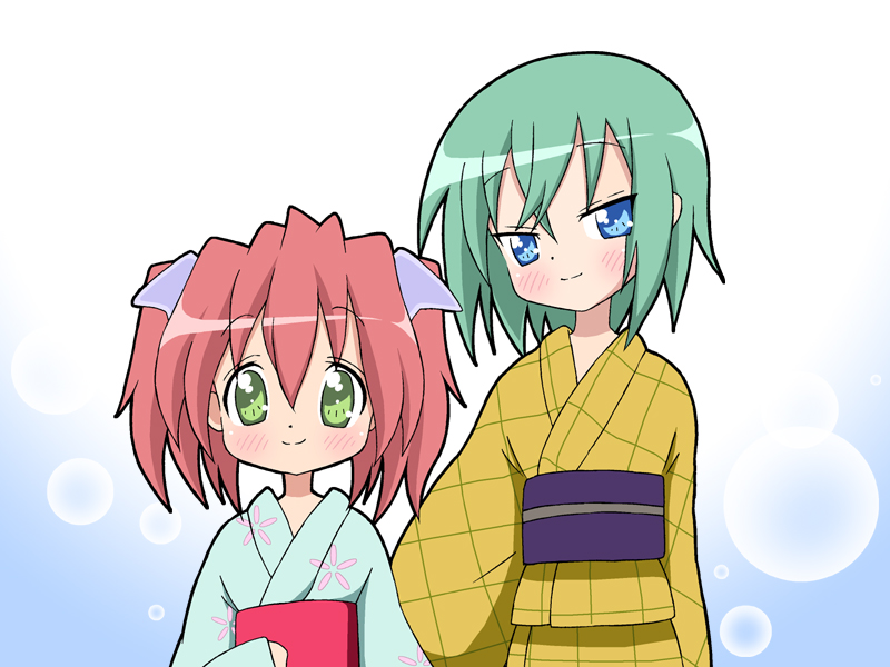 kobayakawa yutaka and iwasaki minami (lucky star) drawn by da_(dajare)