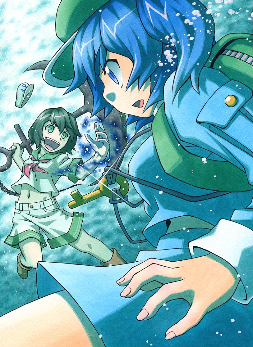 kawashiro nitori and murasa minamitsu (touhou) drawn by kawachi_koorogi