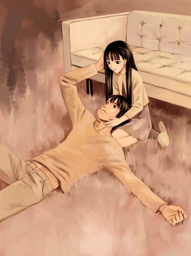 misaki minato and kuroe kurose (blood alone) drawn by takano_masayuki