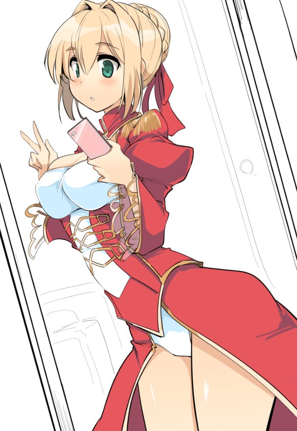 nero claudius (fate and 1 more) drawn by momio