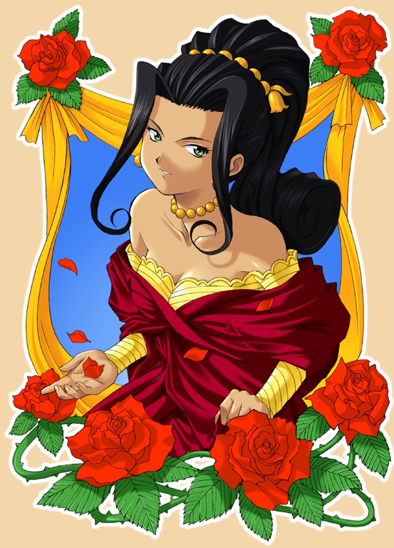 soletta orihime (sakura taisen and 2 more) drawn by yamaguchi_yasushi
