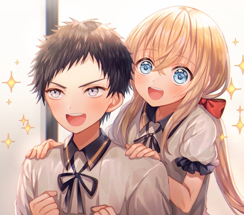 midare toushirou and atsushi toushirou (touken ranbu) drawn by abandon_ranka