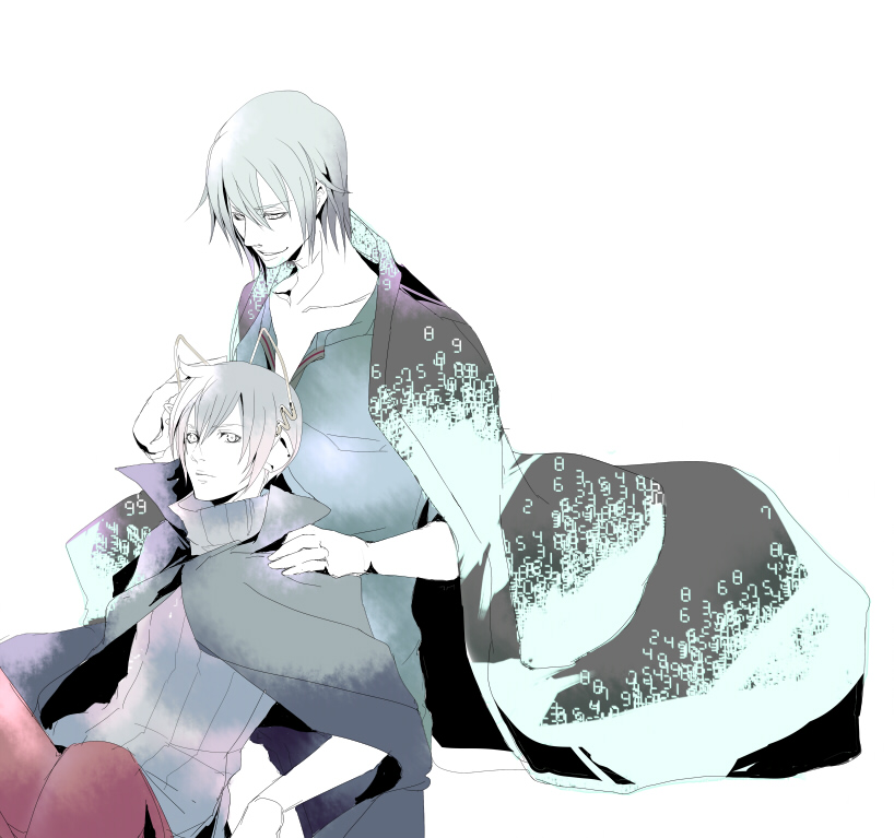 protagonist and naoya (devil survivor and 1 more) drawn by 991010