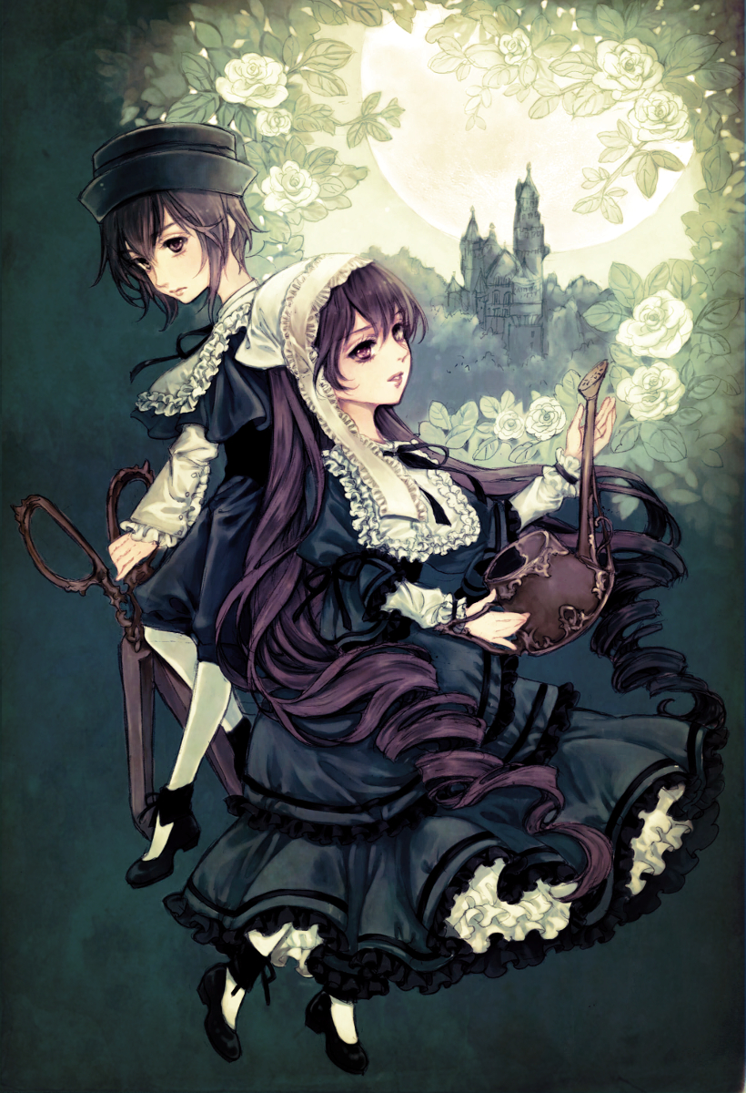 suiseiseki and souseiseki (rozen maiden) drawn by yukishiro_(hitsuji)