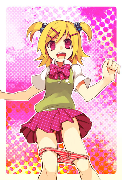 kagamine rin (vocaloid and 1 more) drawn by zakki