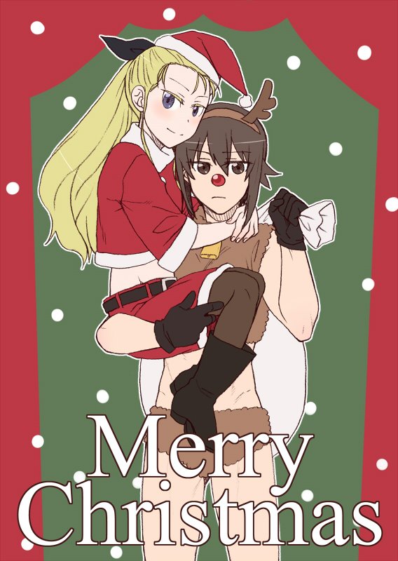 nishizumi maho and assam (girls und panzer) drawn by torinone
