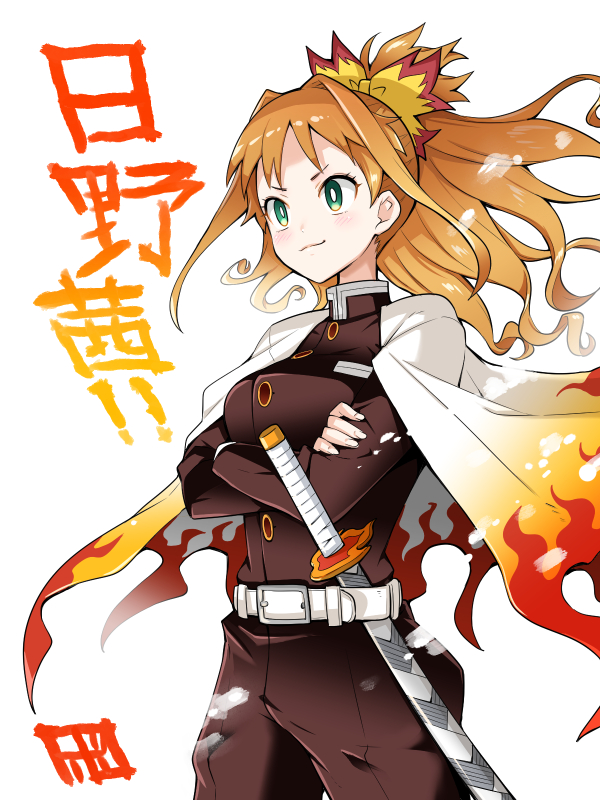 rengoku kyoujurou and hino akane (idolmaster and 3 more) drawn by bowieknife