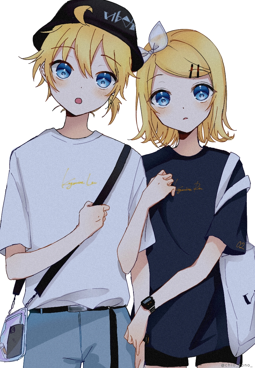 kagamine rin and kagamine len (vocaloid) drawn by tono_kabeuchi