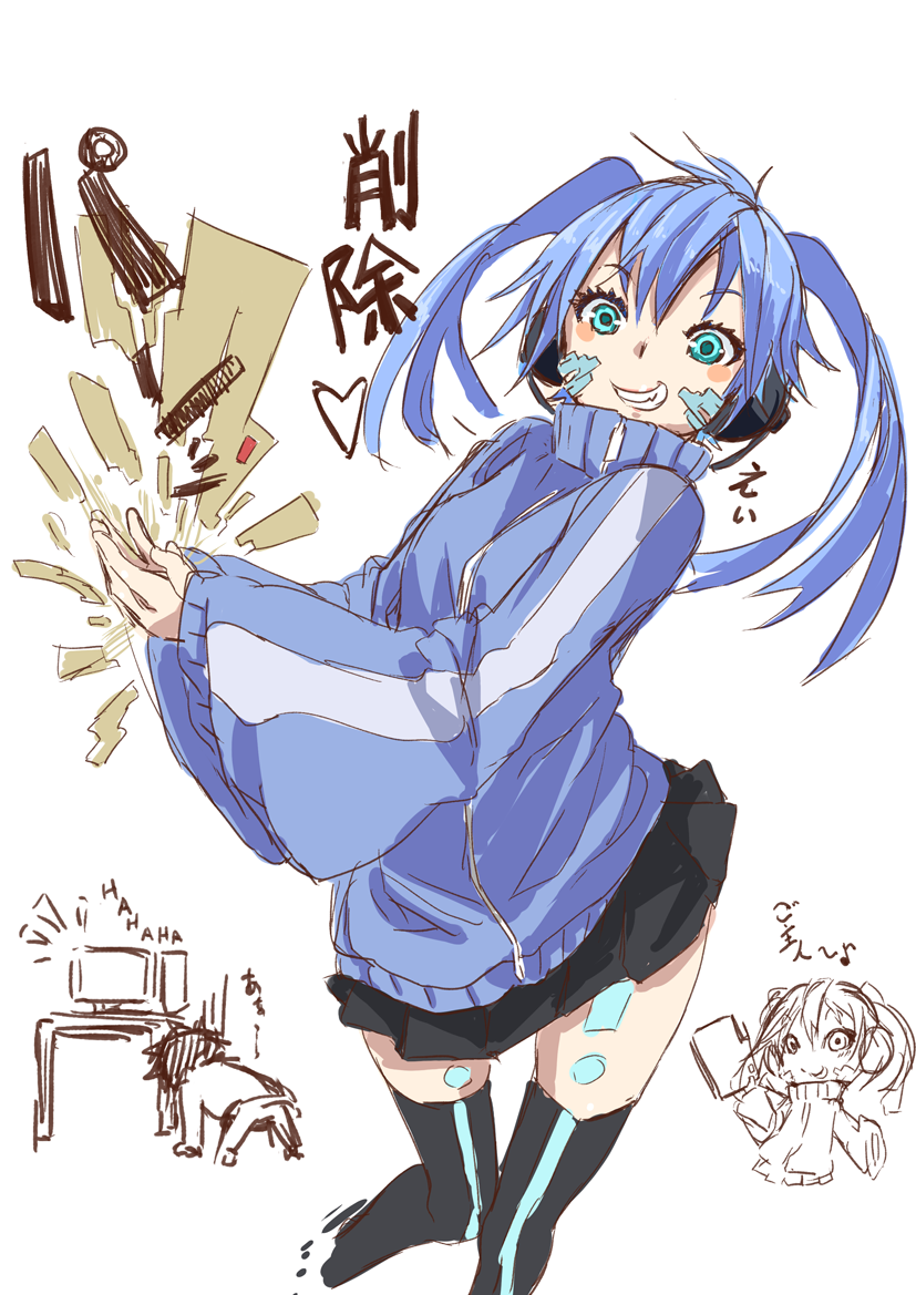 kisaragi shintarou and ene (kagerou project) drawn by fu-ta