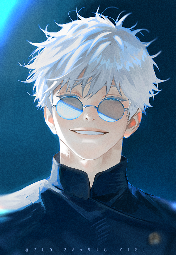 gojou satoru (jujutsu kaisen) drawn by blackbox_(blackbox9158)