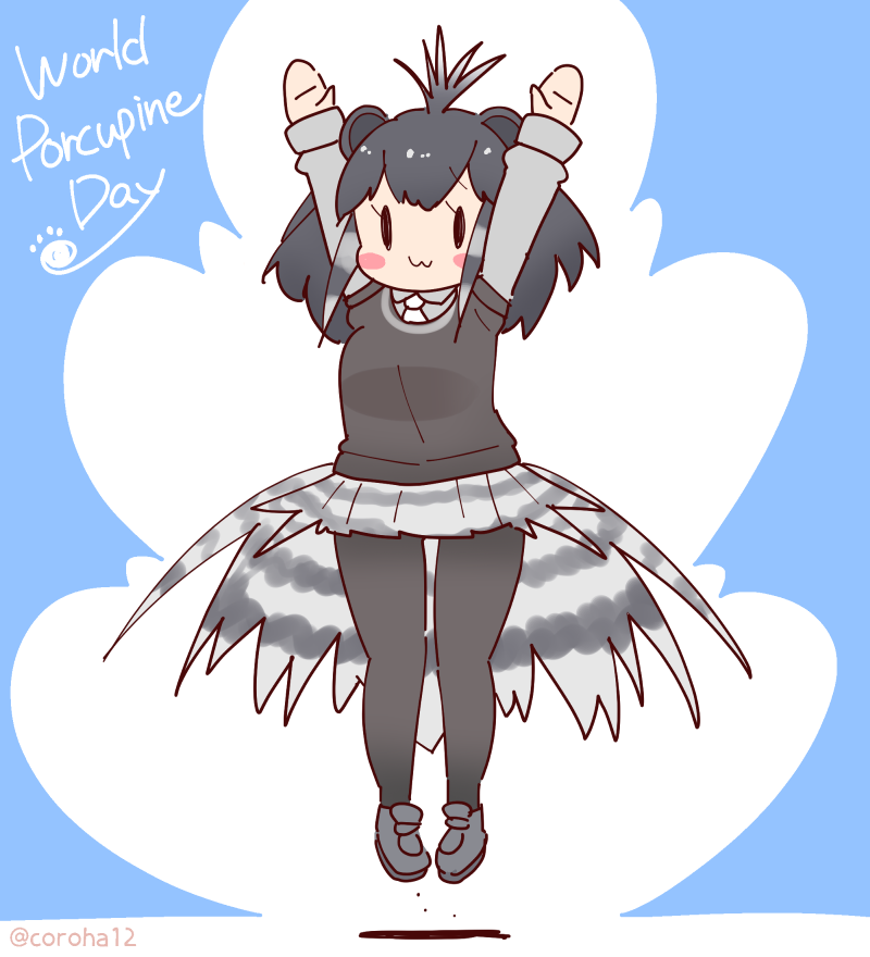 crested porcupine (kemono friends) drawn by coroha