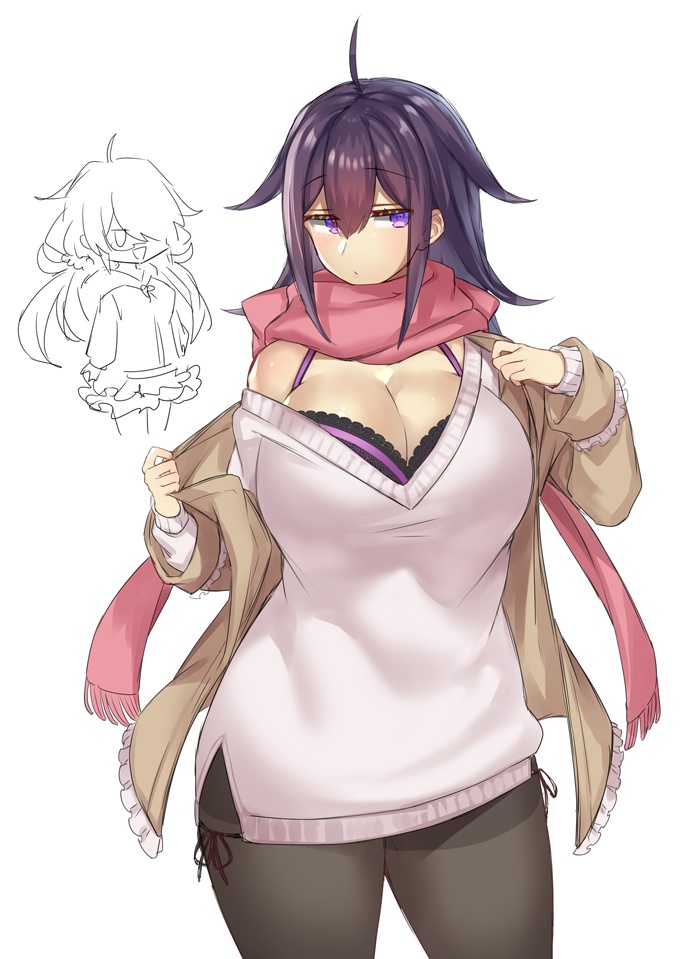 haruto and renna (original) drawn by pokoten_(pokoten718)
