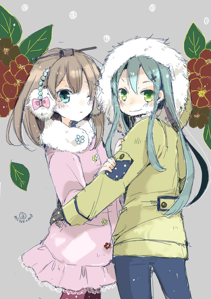 suzuya and kumano (kantai collection) drawn by mito_(go!go!king!)