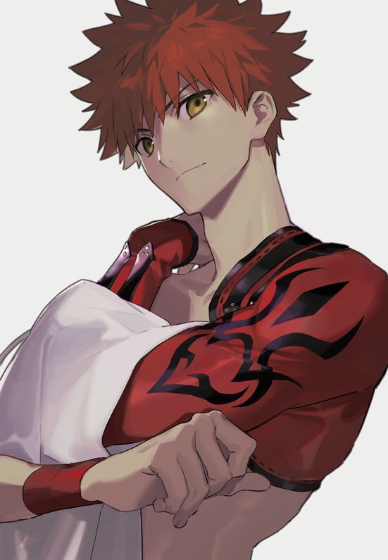 emiya shirou and senji muramasa (fate and 1 more) drawn by itefu