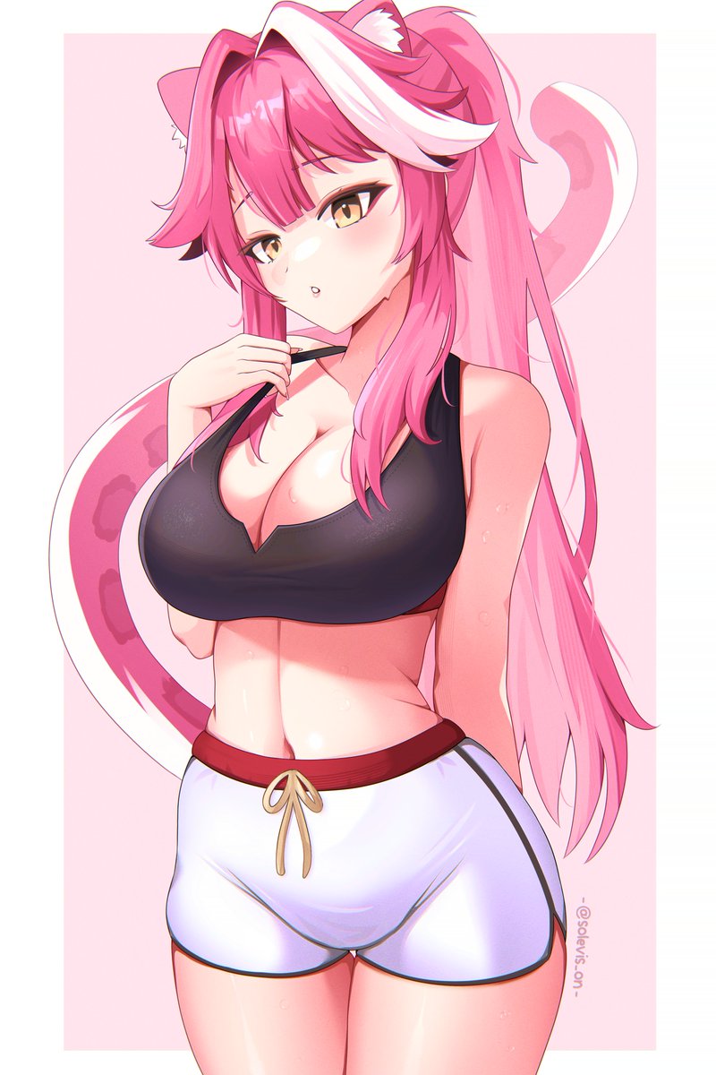 raora panthera (hololive and 1 more) drawn by solevisionarts