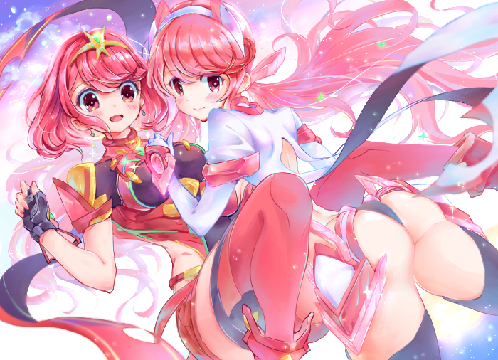pyra (xenoblade chronicles and 1 more) drawn by aya_(ay_oekaki)