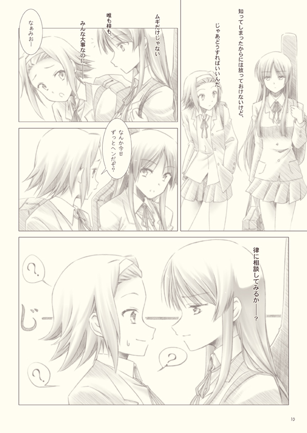 akiyama mio and tainaka ritsu (k-on!) drawn by natsushi