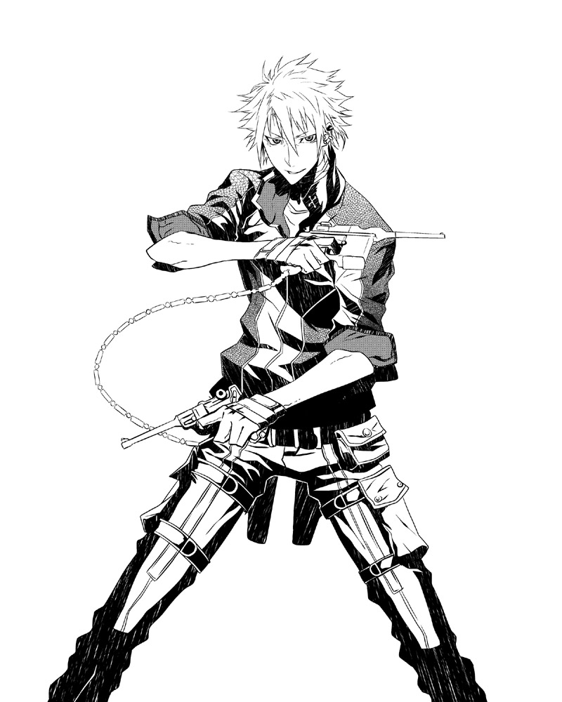 haine rammsteiner (dogs: bullets & carnage) drawn by sami_(object_dump)
