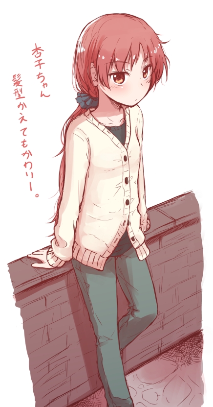 sakura kyoko (mahou shoujo madoka magica) drawn by ryuunosuke_(luckyneco)