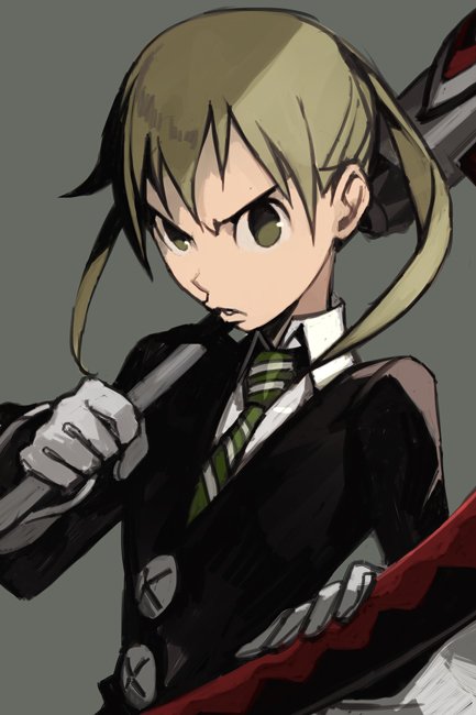 maka albarn and soul evans (soul eater) drawn by hungry_clicker