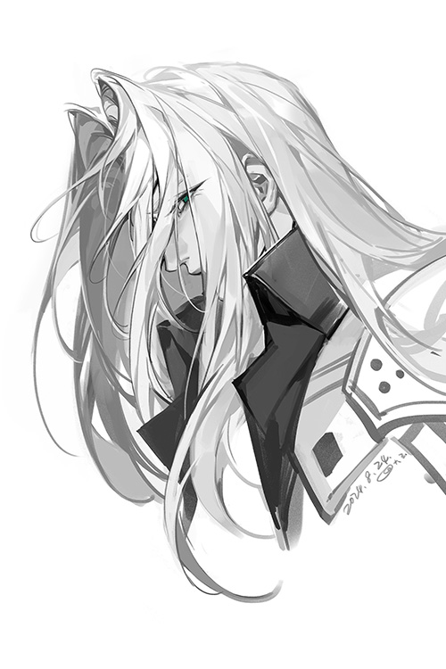 sephiroth (final fantasy and 1 more) drawn by tiandayu2022