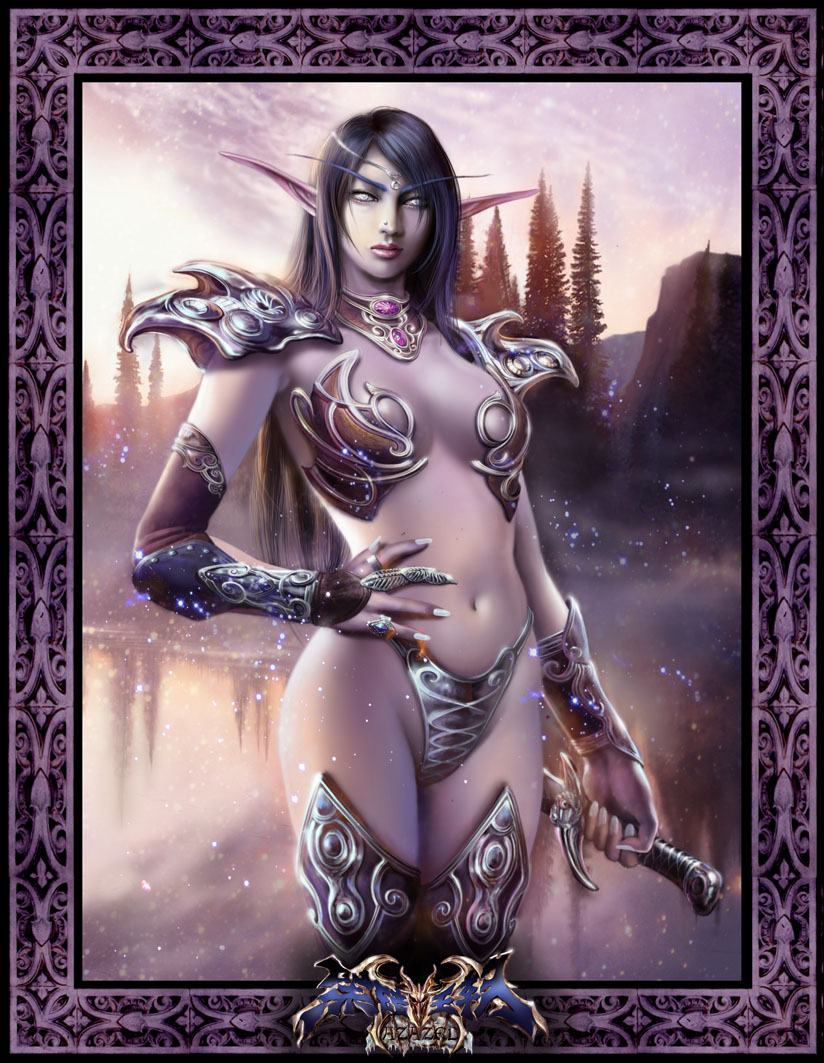 player character (warcraft and 1 more) drawn by azazel1944