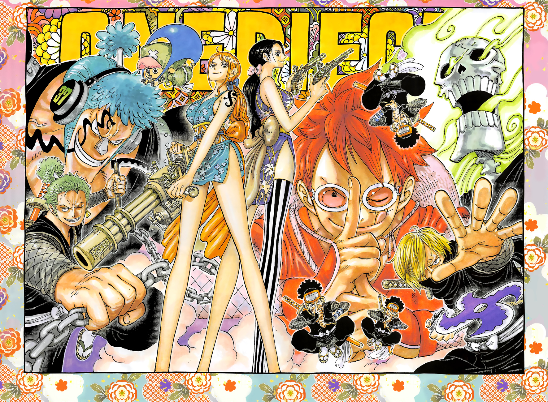 Nami Nico Robin Monkey D Luffy Roronoa Zoro Sanji And 4 More One Piece Drawn By Oda Eiichirou Danbooru