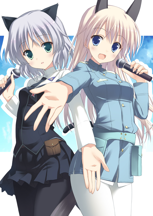 sanya v. litvyak and eila ilmatar juutilainen (world witches series and 1 more) drawn by saeki_nao
