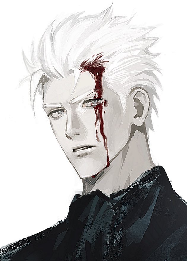 vergil (devil may cry and 1 more) drawn by psomuq