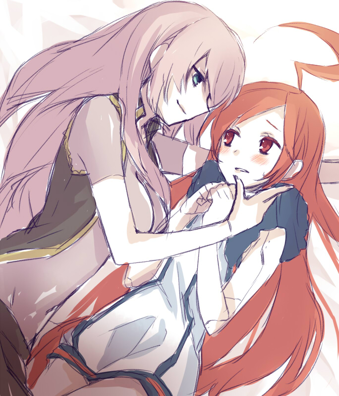 megurine luka and sf-a2 miki (vocaloid) drawn by hijiki_(hijikini)