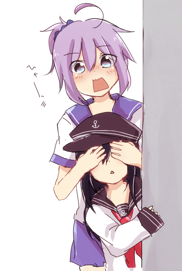 akatsuki, aoba, and suzaki aya (kantai collection) drawn by tosura-ayato
