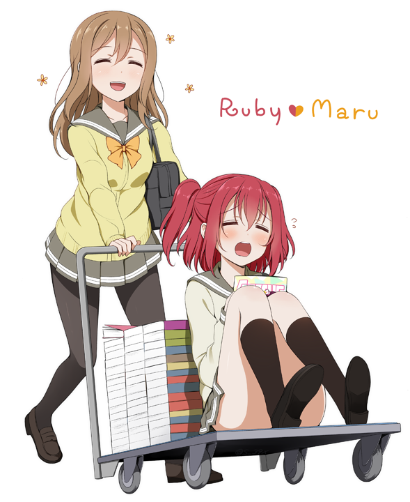 kunikida hanamaru and kurosawa ruby (love live! and 1 more) drawn by suzume_miku