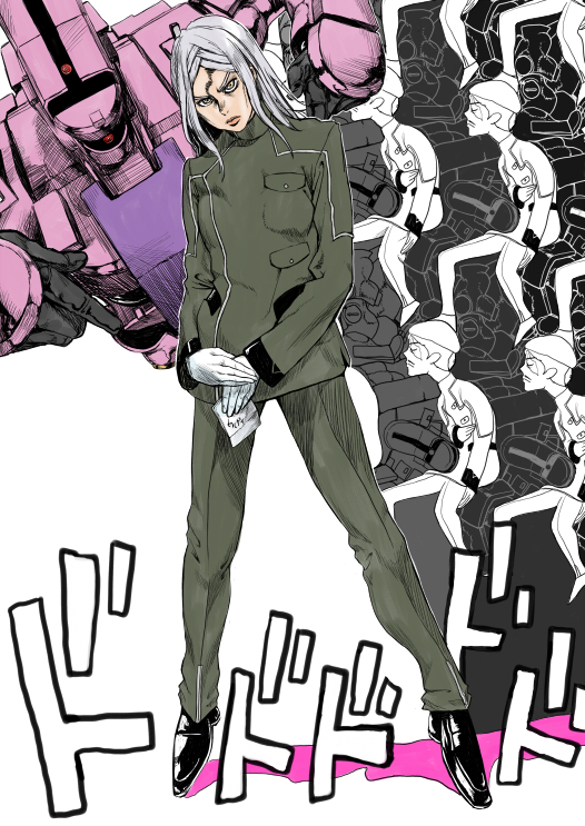 soma peries, sergei smirnov, and tieren taozi (gundam and 2 more) drawn by tanaka_hirotaka