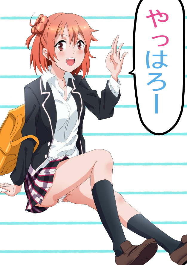 yuigahama yui (yahari ore no seishun lovecome wa machigatteiru.) drawn by lyrical_denko