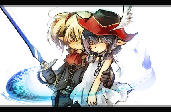 adventurer and red mage (final fantasy and 1 more) drawn by fujiwara_akina