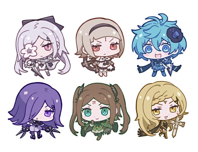 zero, one, four, three, five, and 1 more (drag-on dragoon) drawn by miichinori